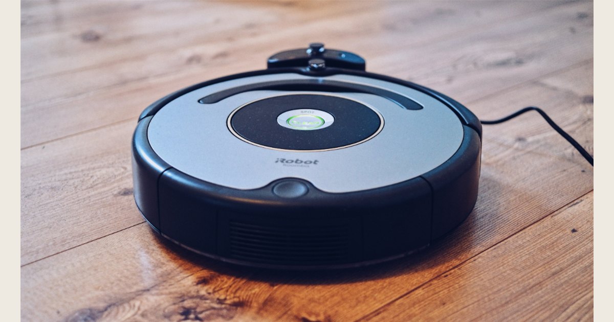 Illustrative stock photo of a robot vacuum.